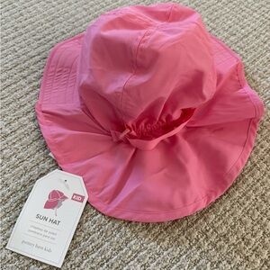 NWT Pottery Barn Kids Pink Sun Hat UPF Kid Size 2-10Y